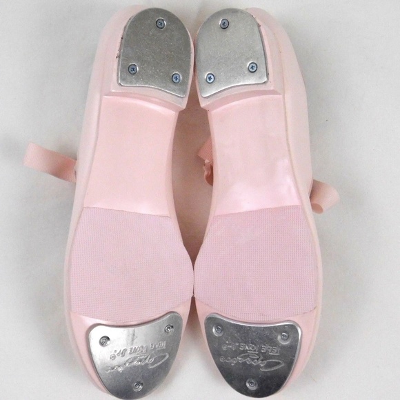NEW Capezio Girls Junior Tyette Pink Tap Shoes - Picture 4 of 4